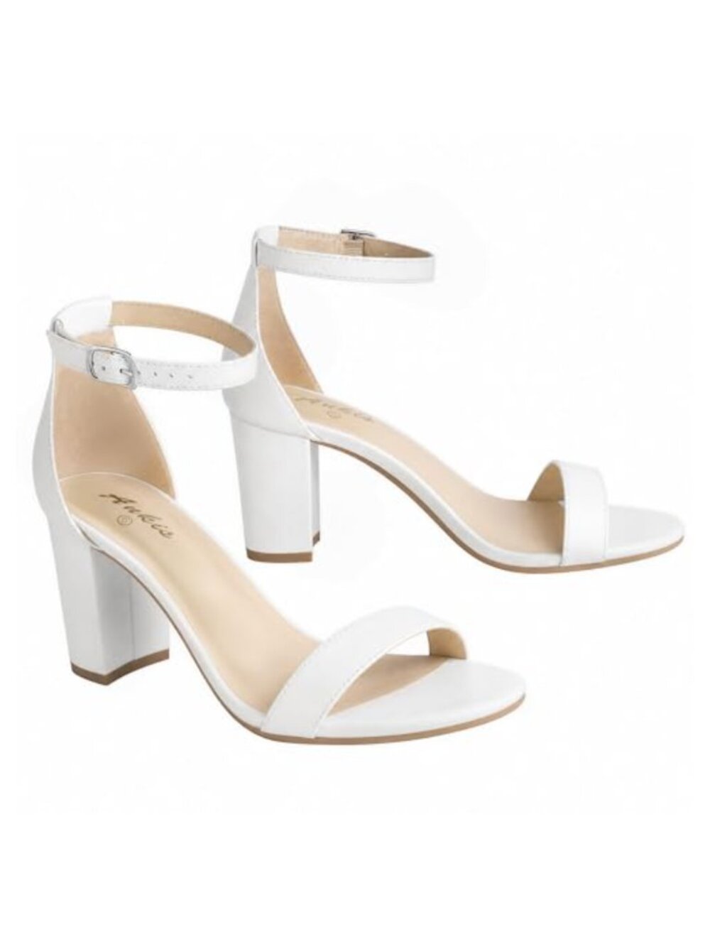 Open Toe Ankle Strap Chunky Heel Sandals 2.75 Inch